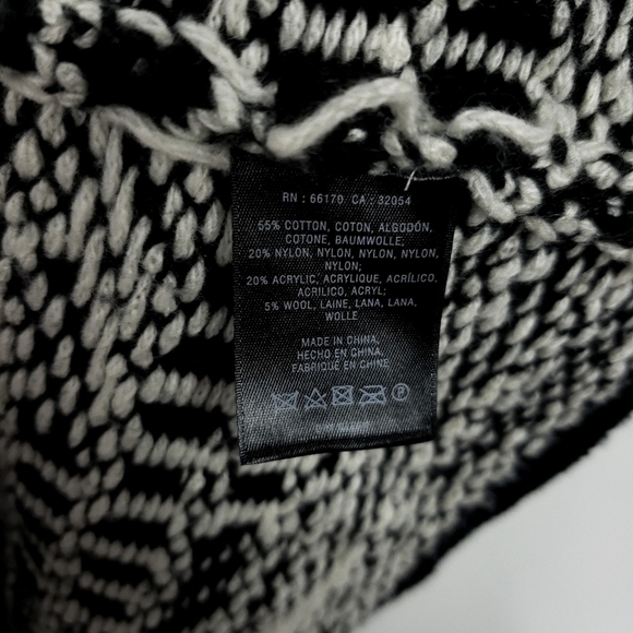 Angel of the north multi pattern opem front knit vest size small - Picture 4 of 10